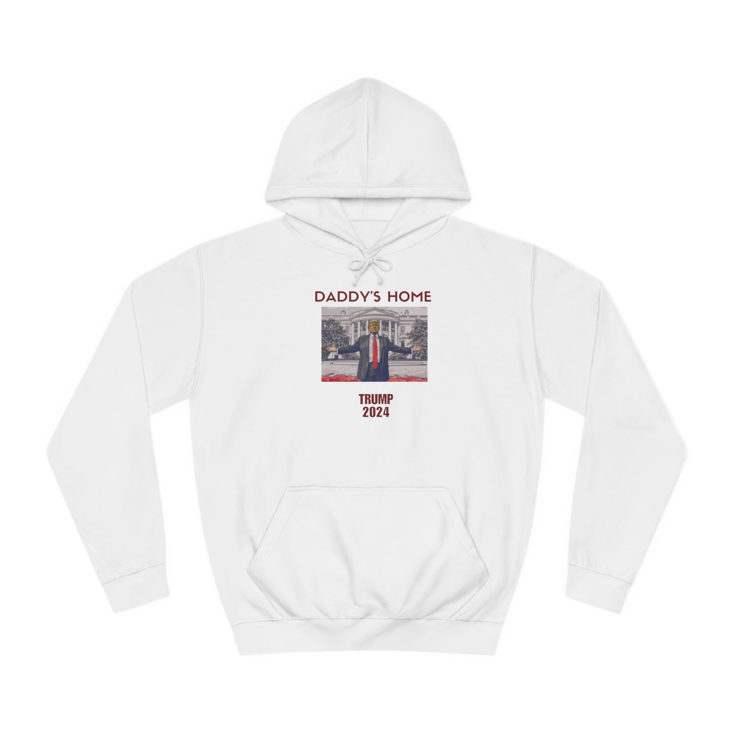 Daddys Home Trump 2024 Hoodie Stop The Witch Hunt Trump 2024 Free Trump MAGA Apparel Ultra Maga Lets Go Make America Great Again